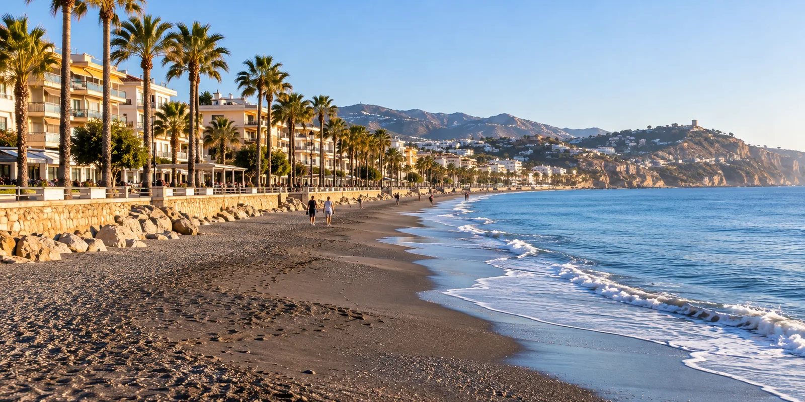 Rincón de la Victoria beaches, the 29-minute bus from Málaga
